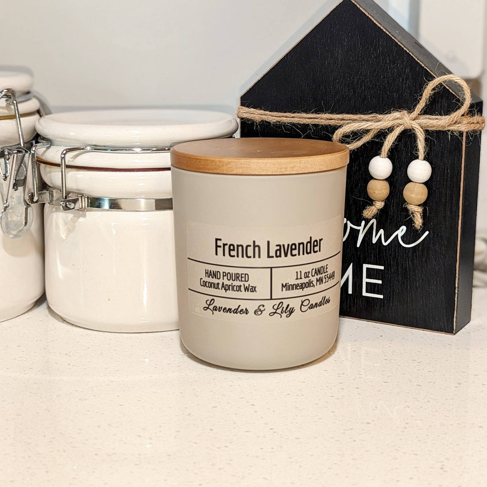 French Lavender Luxury Candle — The candle